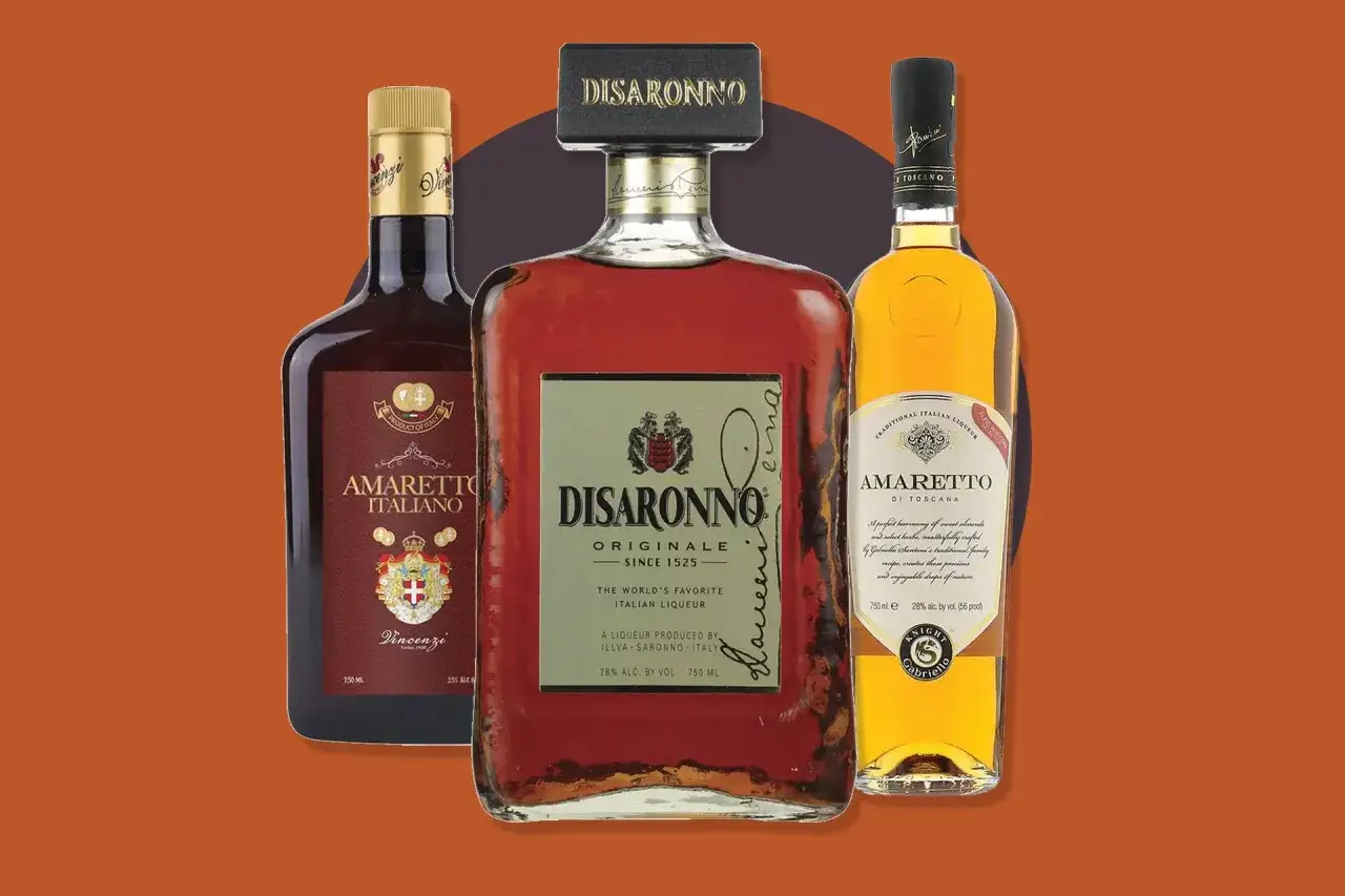 Trzy butelki likieru amaretto: Disaronno, Amaretto Italiano Vincenzi i Amaretto di Toscana. Zastanawiasz się amaretto co to? To włoski likier migdałowy.