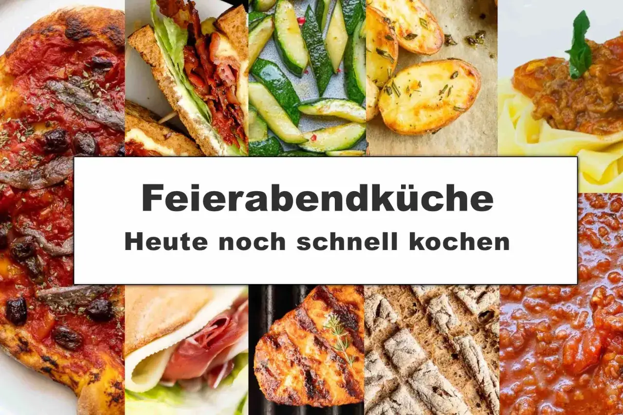 Feierabendküche: Pizza, Sandwich, Zucchini, Kartoffeln, Pasta und Brot. Was koche ich heute noch schnell?