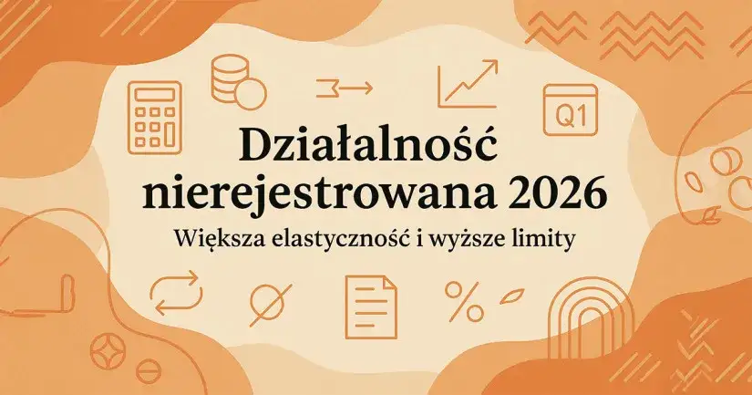 działalność nierejestrowana 2026 infografika