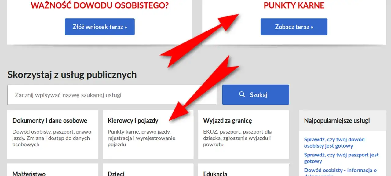 Gdzie sprawdzić punkty karne? Kliknij