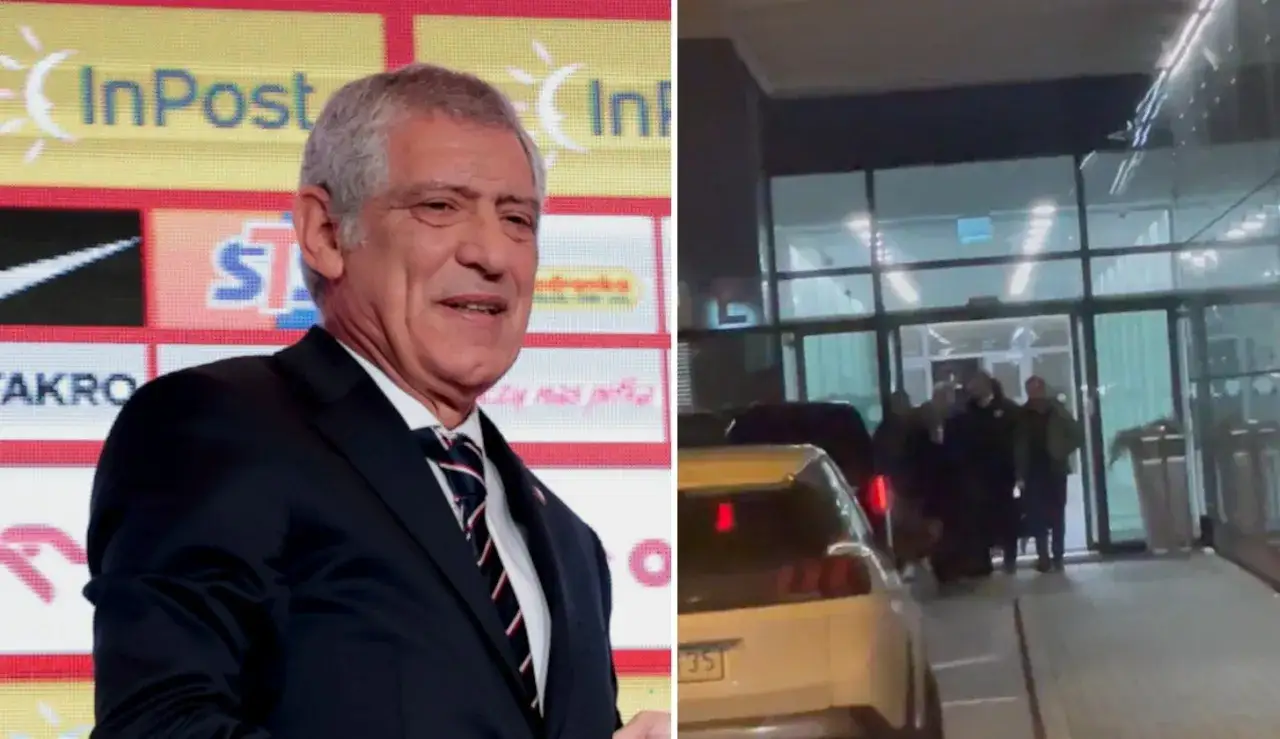 Fernando Santos z prezesem PZPN Kuleszą podczas prezentacji