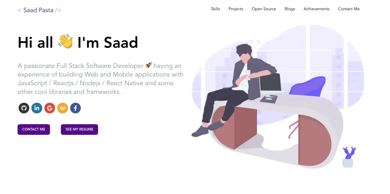 Chcesz wiedzieć, jak zdobyć doświadczenie zawodowe? Saad, Full Stack Software Developer, buduje aplikacje webowe i mobilne, wykorzystując JavaScript, Reactjs, Nodejs i React Native.