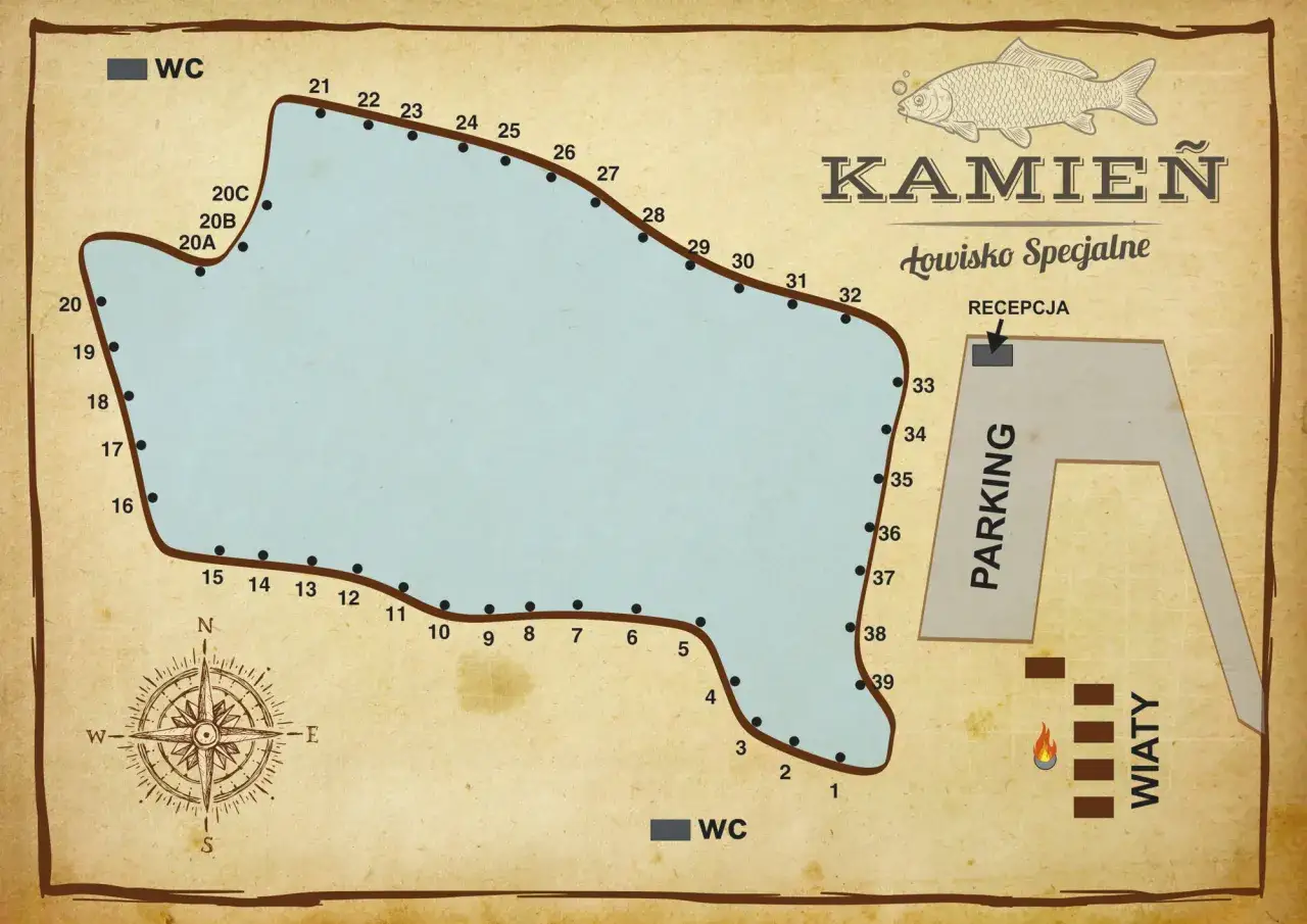 Mapa łowiska 