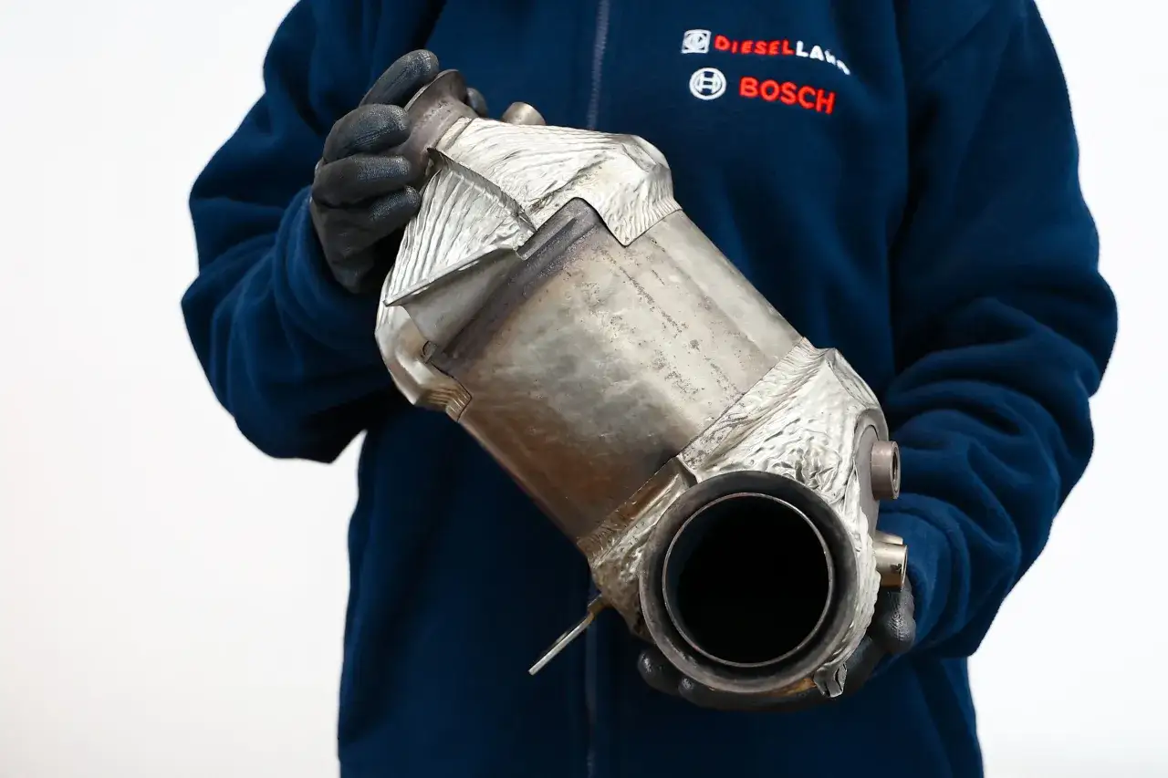 usunięty filtr DPF spawy