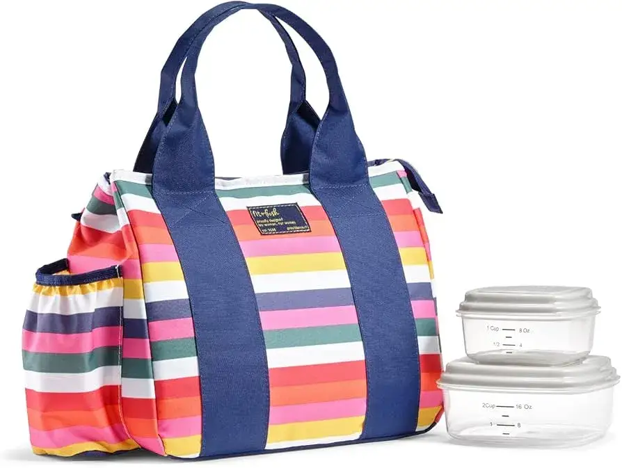 Bolsas de almuerzo de diferentes materiales como neopreno, poliéster y lona