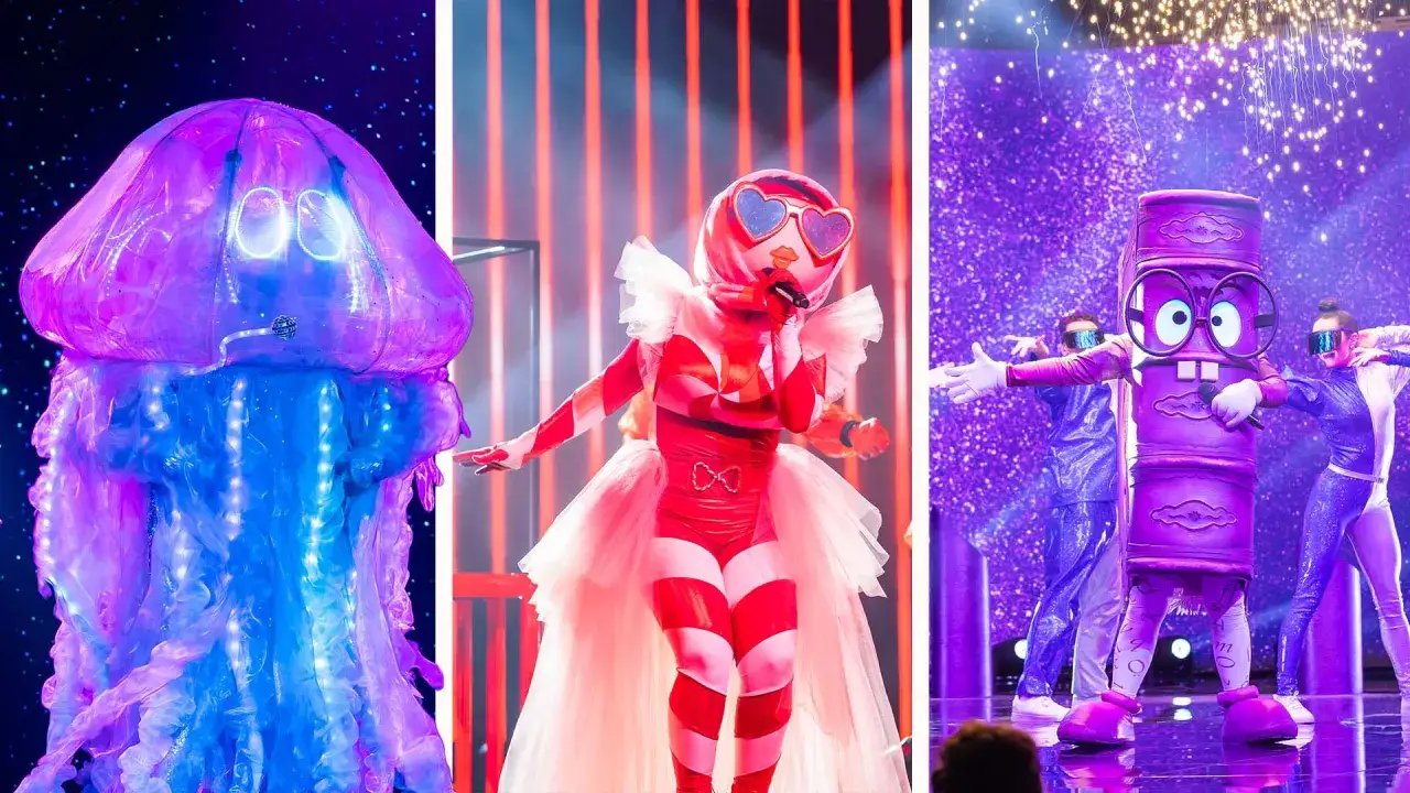 Masked Singer-finalen: en lysande manet, en godiskl&auml;dd artist och en lila burk med dansare. Vem har vunnit Masked Singer?