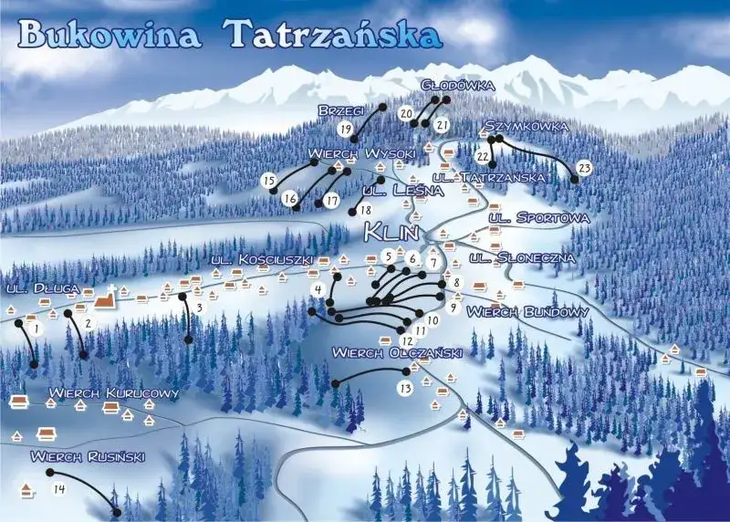 Olczań-ski Bukowina Tatrzańska zima