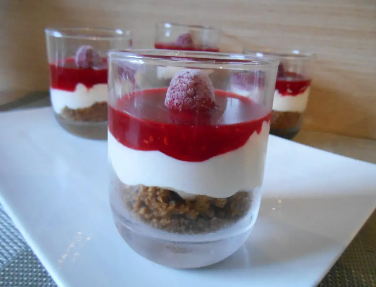 Faux cheesecake sans cuisson verrine