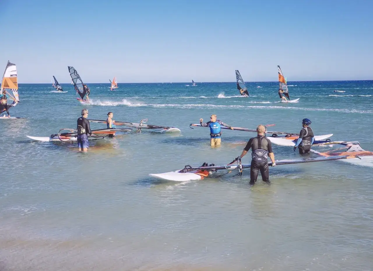 Piaszczysta plaża Rodos Morze Śródziemne