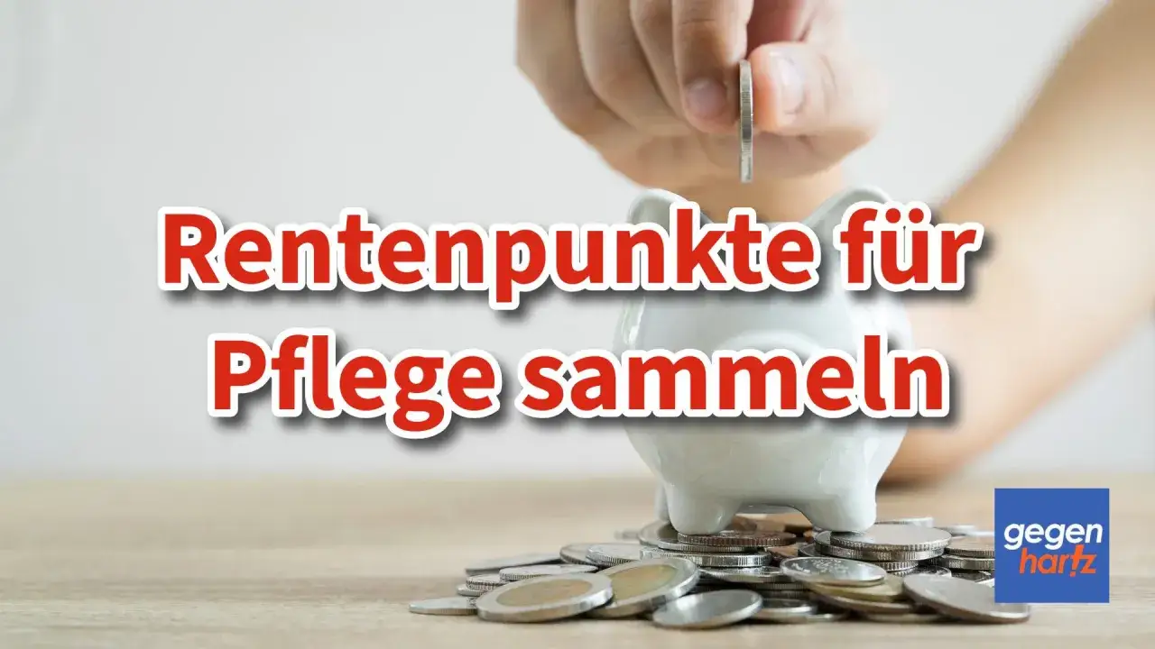 Hand wirft M&uuml;nze in Sparschwein. Text: 