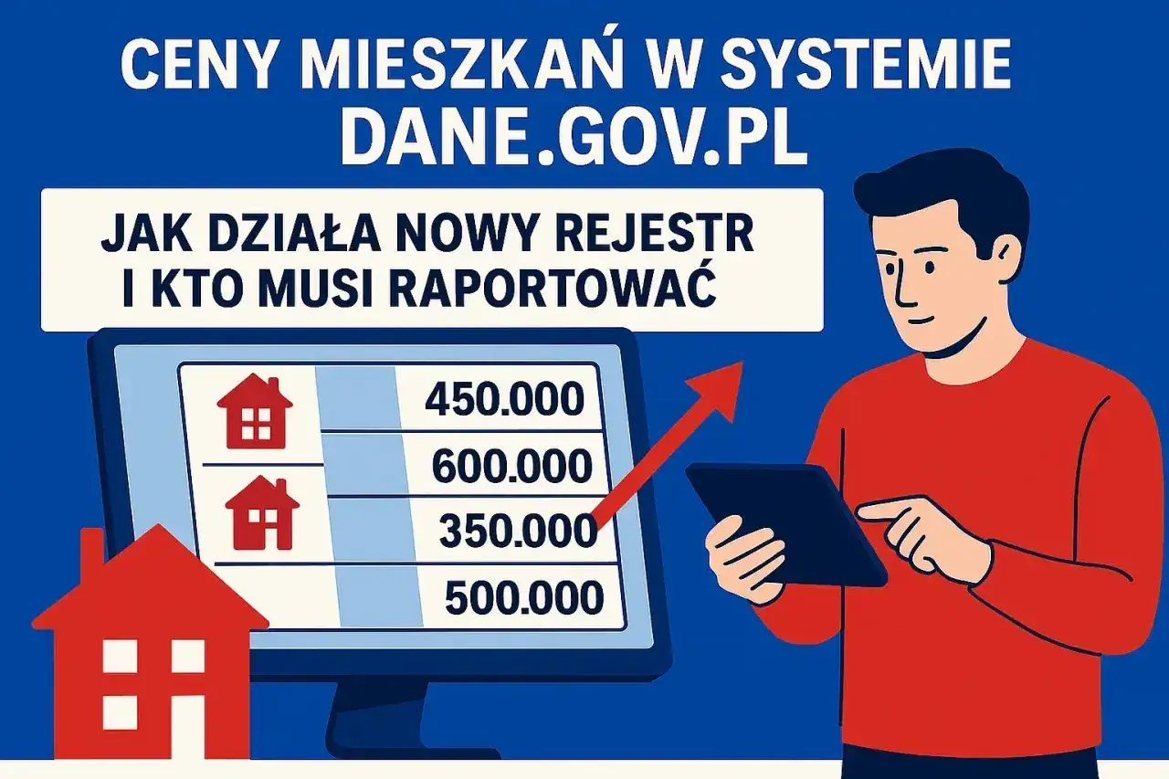 Nowy rejestr cen mieszkań na dane.gov.pl wyjaśnia, dlaczego deweloperzy nie podają cen. Widzimy ceny i domki.