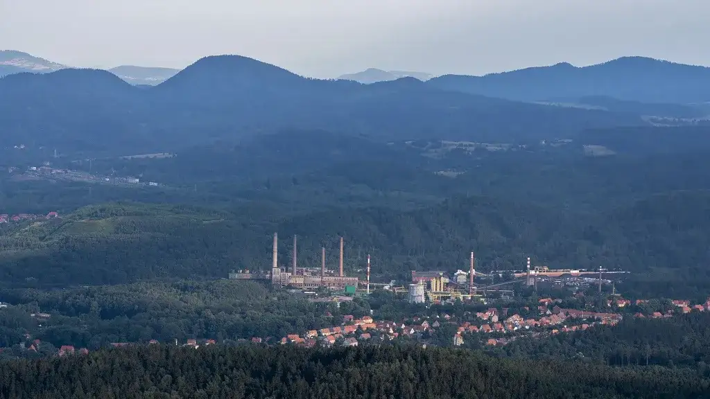 Góra Chełmiec panorama Wałbrzych