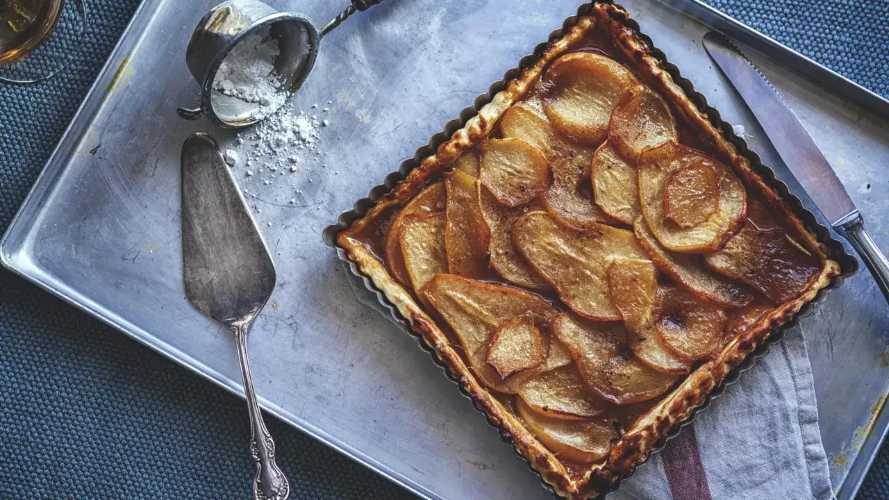 Birnenkuchen mit Zimt und Vanille