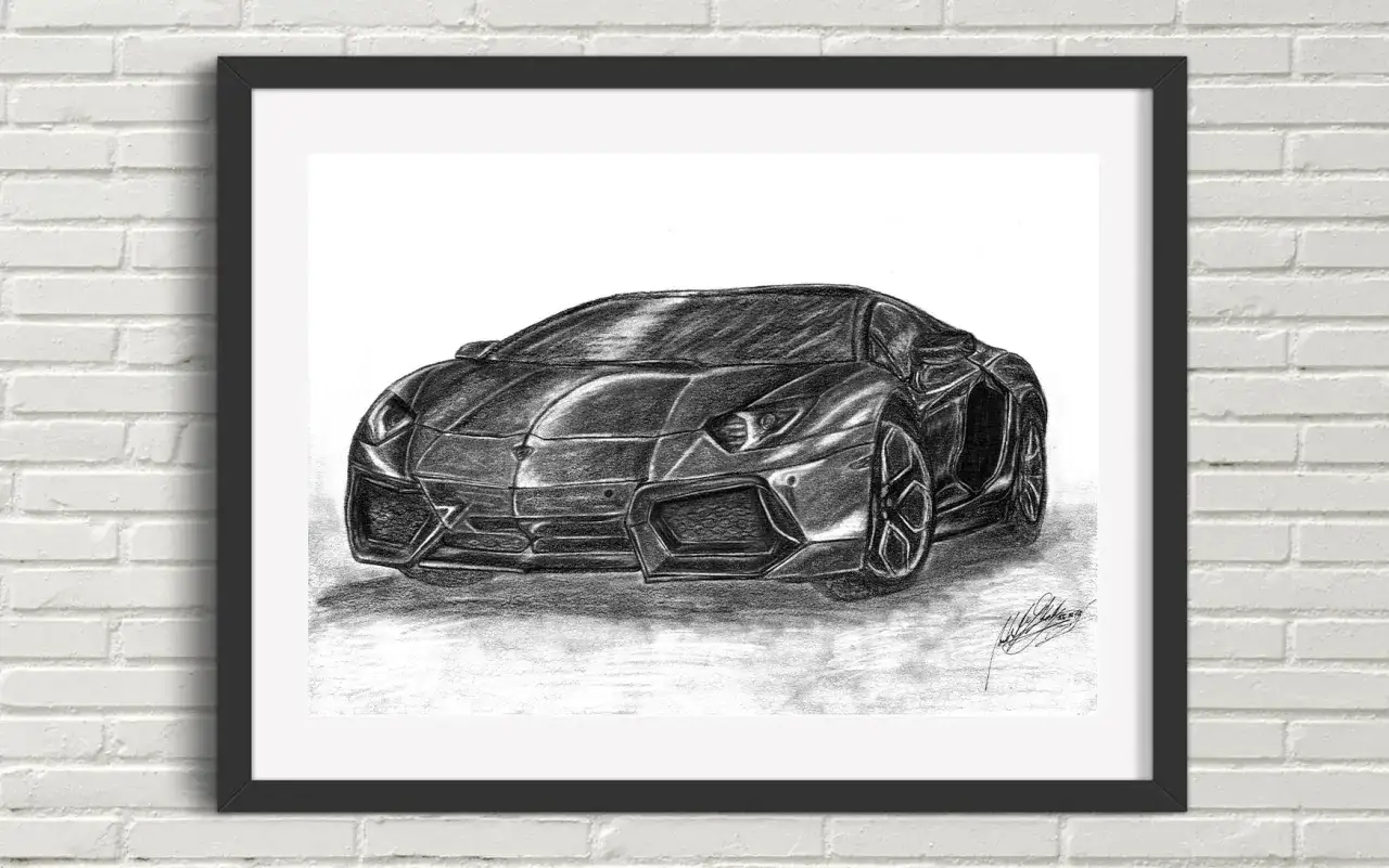 Lamborghini szkic oł&oacute;wkiem