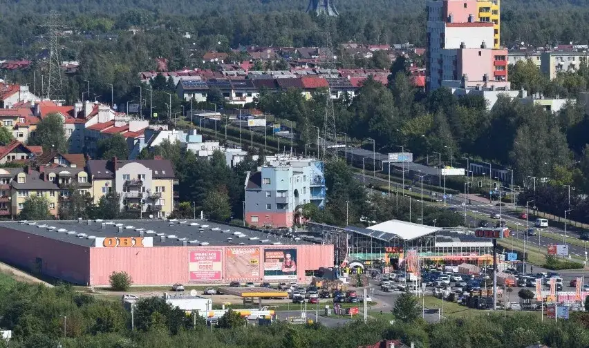 Panorama Jasnej G&oacute;ry z lotu ptaka