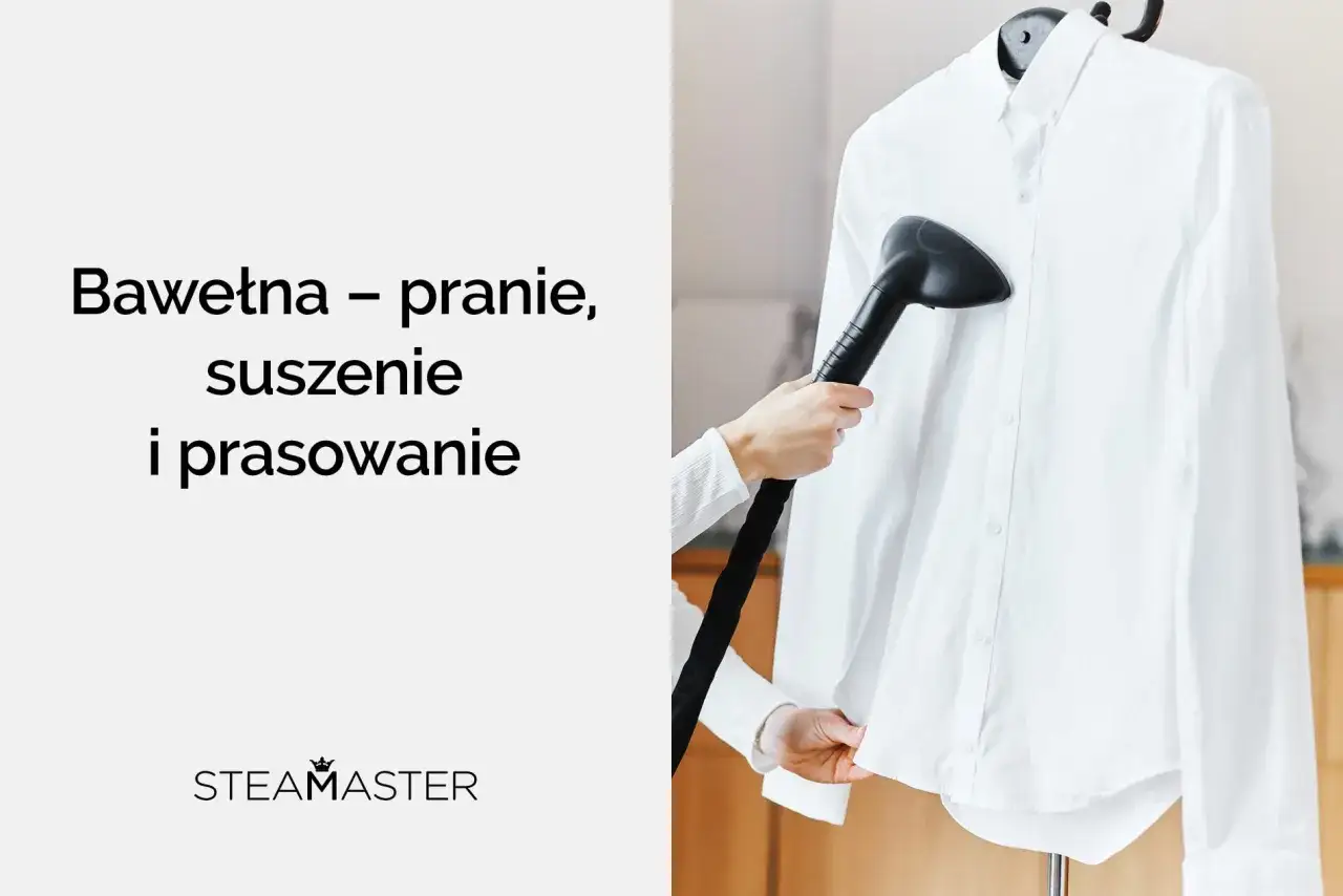 Para zmiękczyć bawełnę, użyj parownicy do prasowania białej koszuli. To prosty spos&oacute;b na odświeżenie i wygładzenie tkaniny.