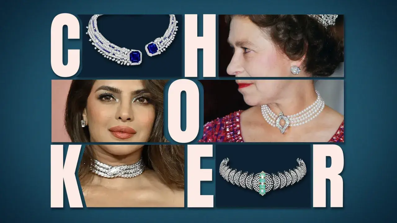 Co oznacza choker na szyi? Zobaczysz tu królewskie klejnoty, biżuterię gwiazd i eleganckie naszyjniki.