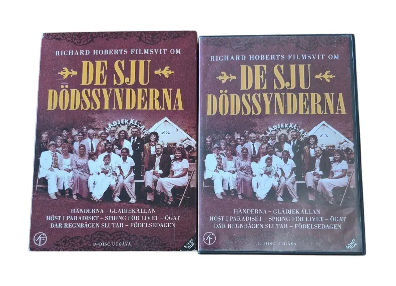 Två DVD-omslag för