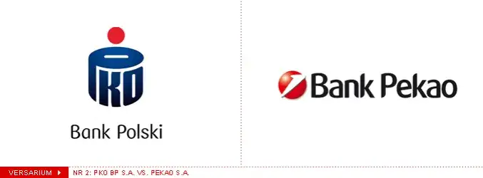 PKO BP i Bank Pekao SA porównanie logo