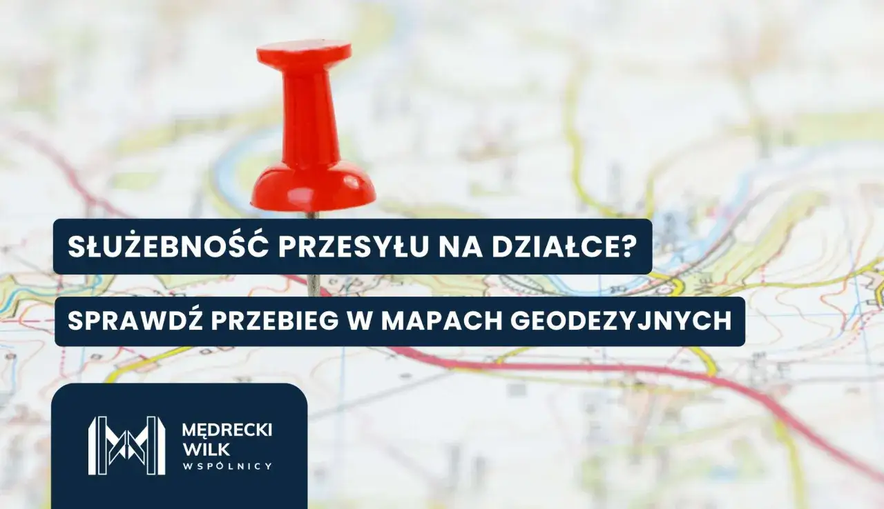 Energetyka chce zakopać kabel na mojej działce? Sprawdź przebieg w mapach geodezyjnych. Czerwony pinezka na mapie.