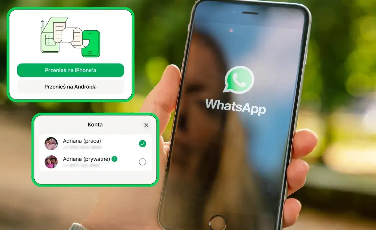 Przenoszenie historii czatów WhatsApp na nowy telefon. Aktualizacja WhatsApp pozwala na łatwy transfer danych między urządzeniami.