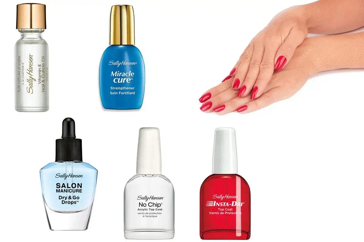 Sally Hansen Insta-Dri i inne produkty do paznokci. Zastanawiasz się, ile schnie lakier do paznokci? Te kosmetyki pomogą Ci szybko uzyskać idealny manicure.