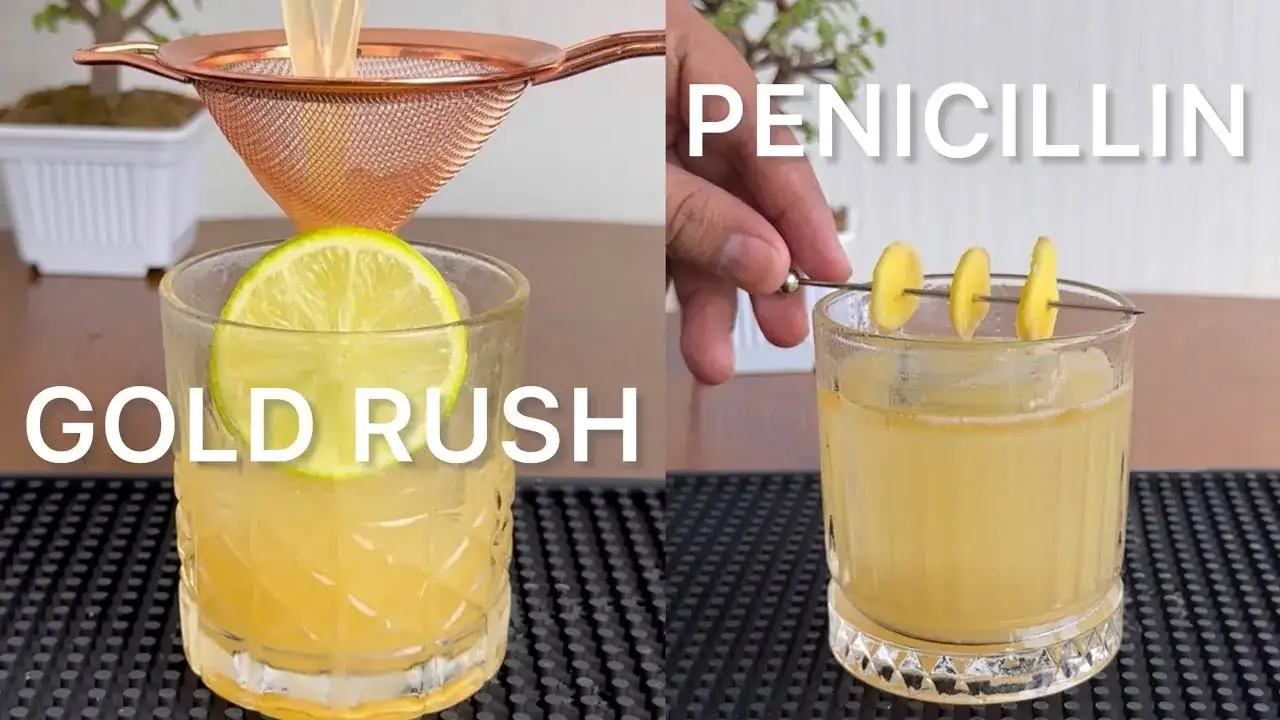 Nowoczesne koktajle z whisky, Penicillin, Gold Rush