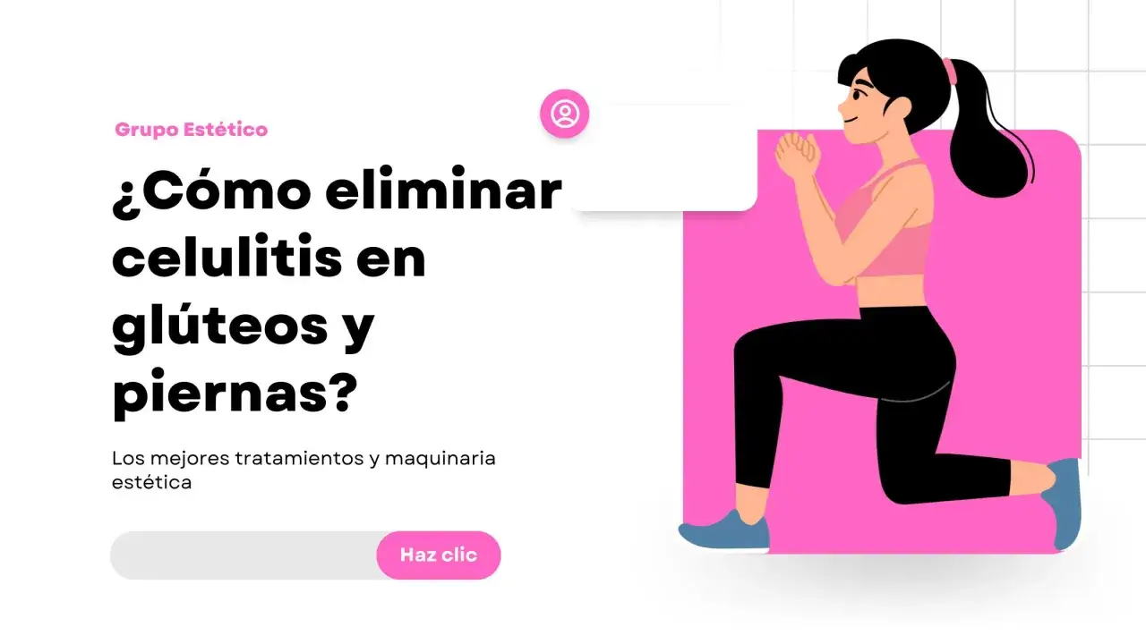Ilustración de mujer haciendo ejercicio para saber como quitar celulitis piernas. Descubre tratamientos estéticos.