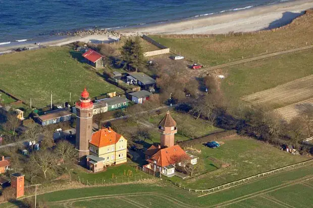 Luftaufnahme Dahme Strand Seebr&uuml;cke Leuchtturm
