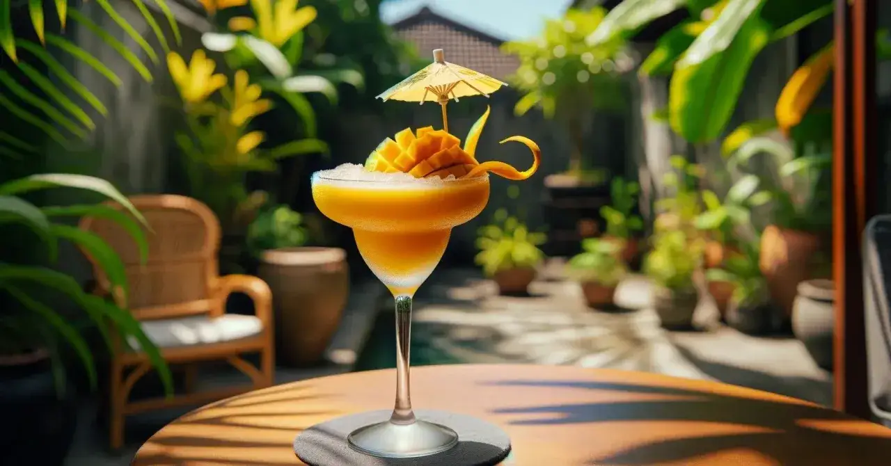 Drink z parasolką symbol wakacji i beztroski