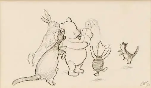Kubuś Puchatek ilustracje Shepard Disney por&oacute;wnanie