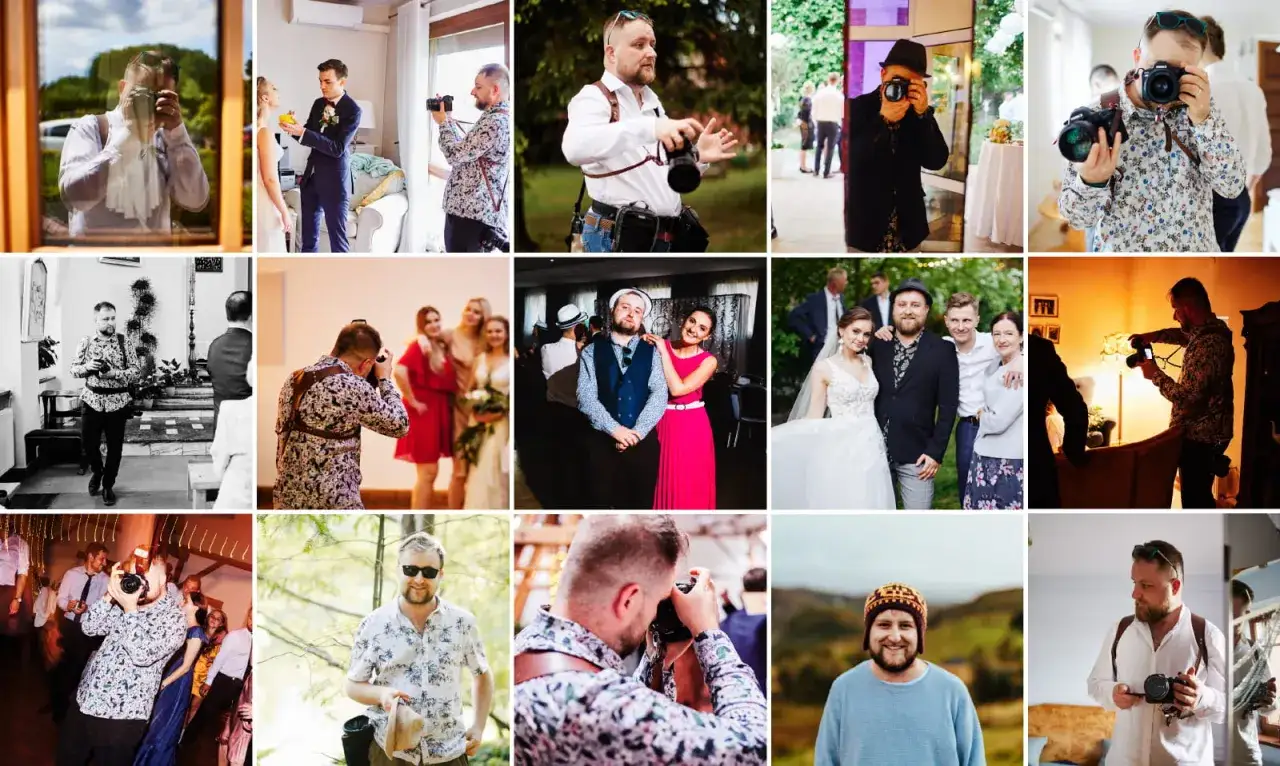 fotograf ślubny z dwoma aparatami, backup danych zdjęć