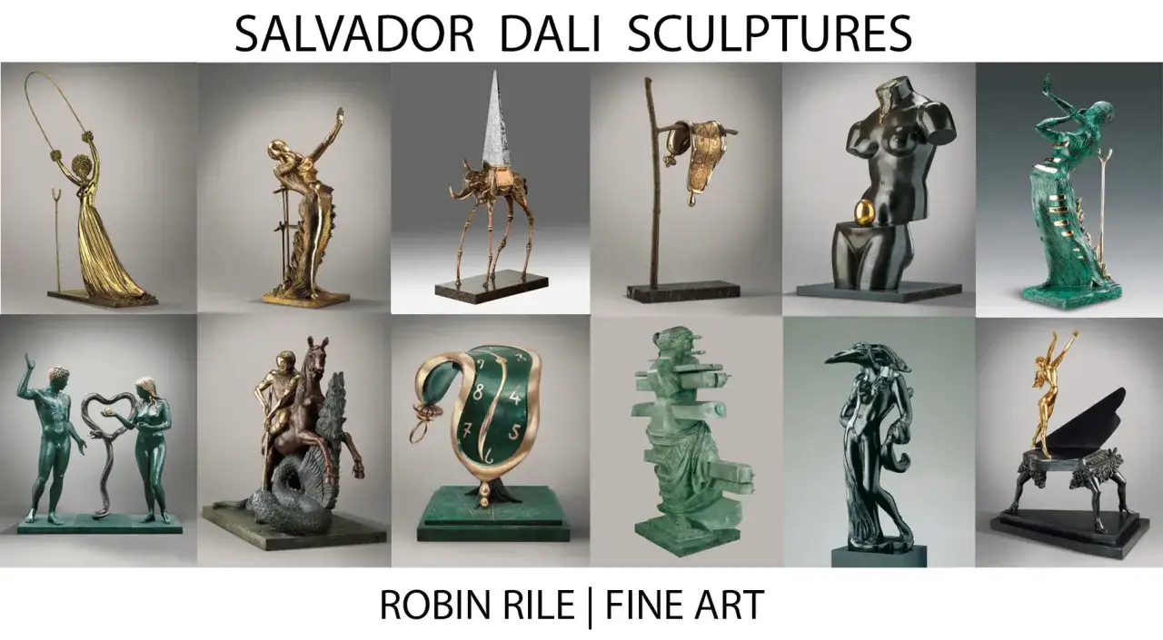 Kolekcja surrealistycznych rzeźb inspirowanych dziełami Salvadora Dalí. Zobaczysz tu m.in. topniejące zegary i fantastyczne postacie.