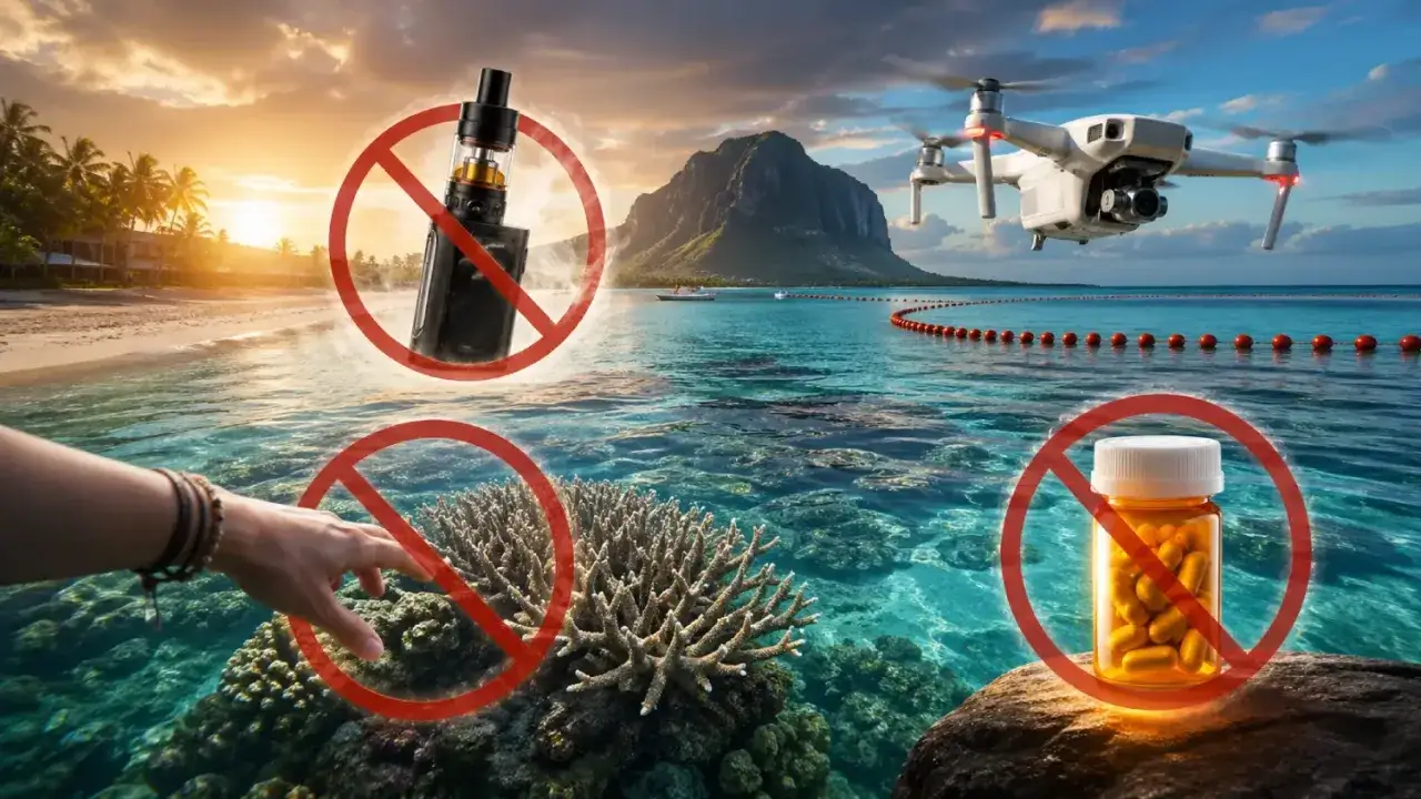 Mauritius na co uważać: zakaz dotykania koralowców, e-papierosów, dronów i leków. Dbaj o rajskie plaże i czyste morze.