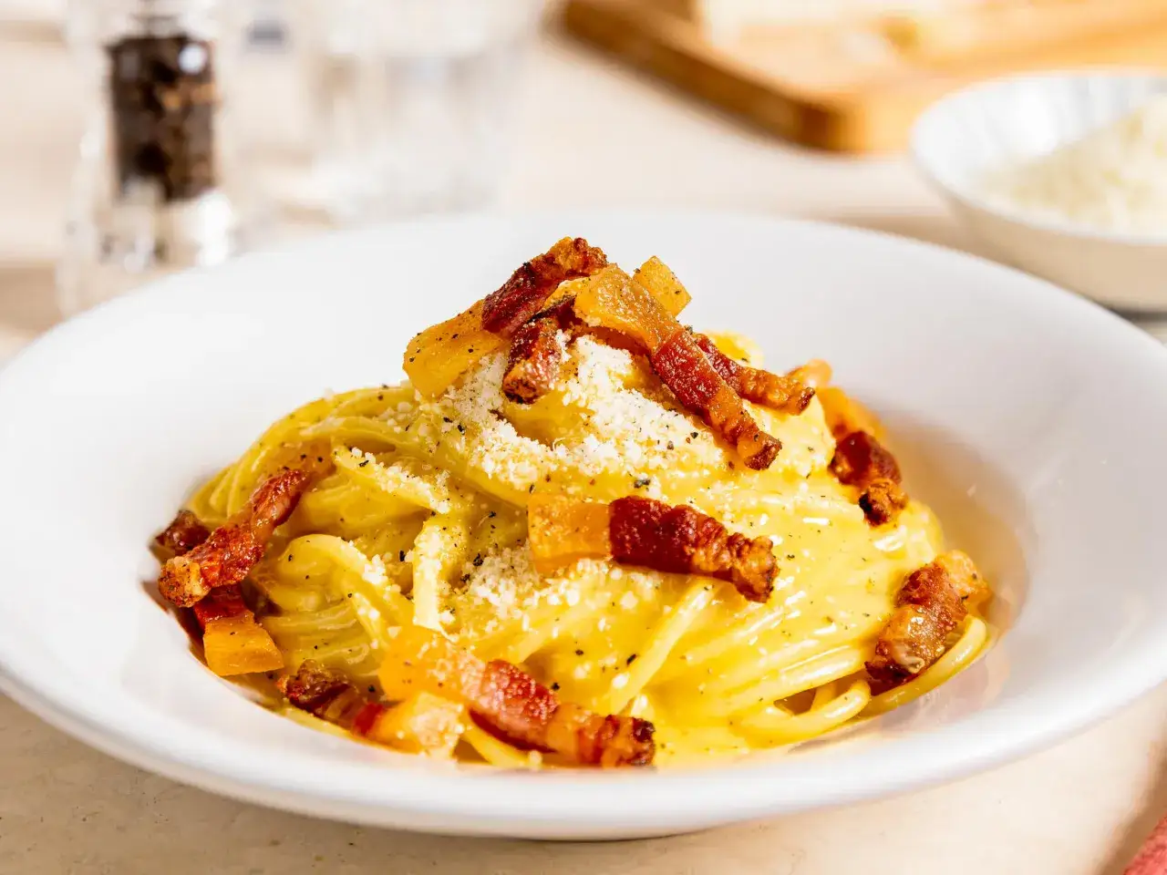 authentische Spaghetti Carbonara