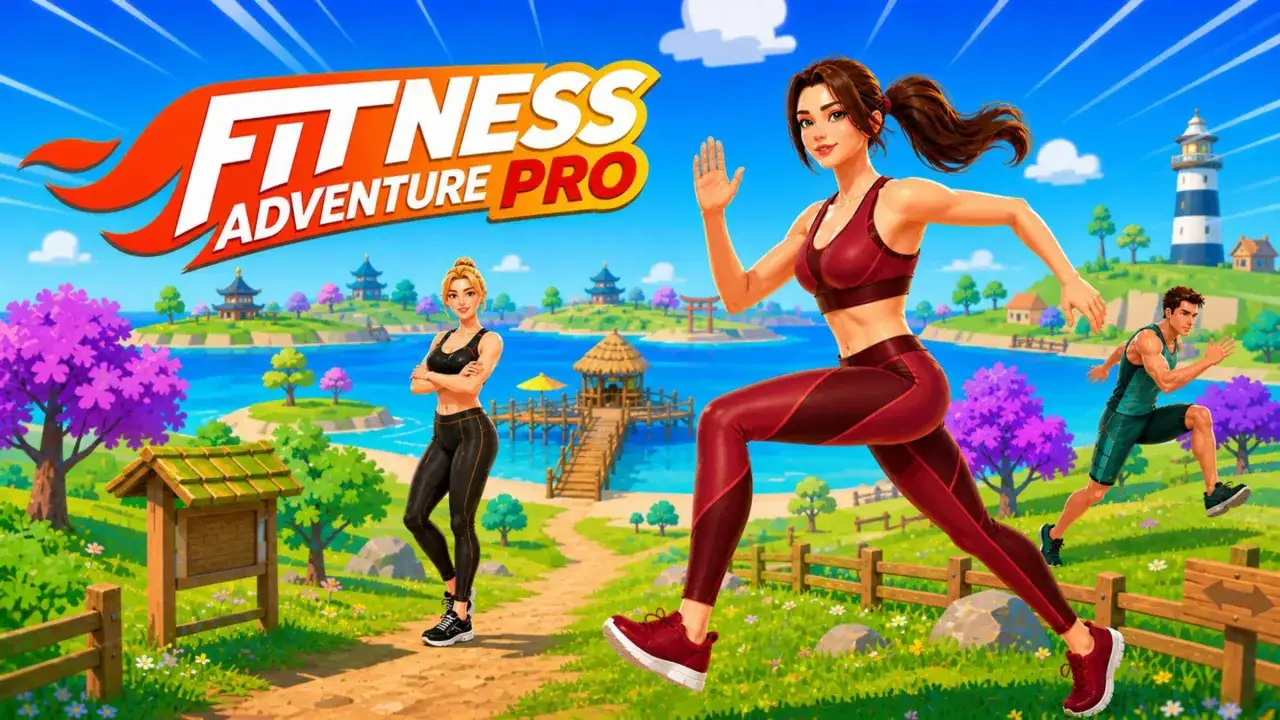 Fitness Adventure Pro na Nintendo Switch: biegaj i ćwicz w malowniczej scenerii.