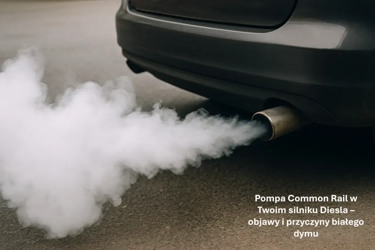 Siwy dym z rury wydechowej diesla. Biały dym z rury wydechowej diesla może wskazywać na problemy z pompą Common Rail.