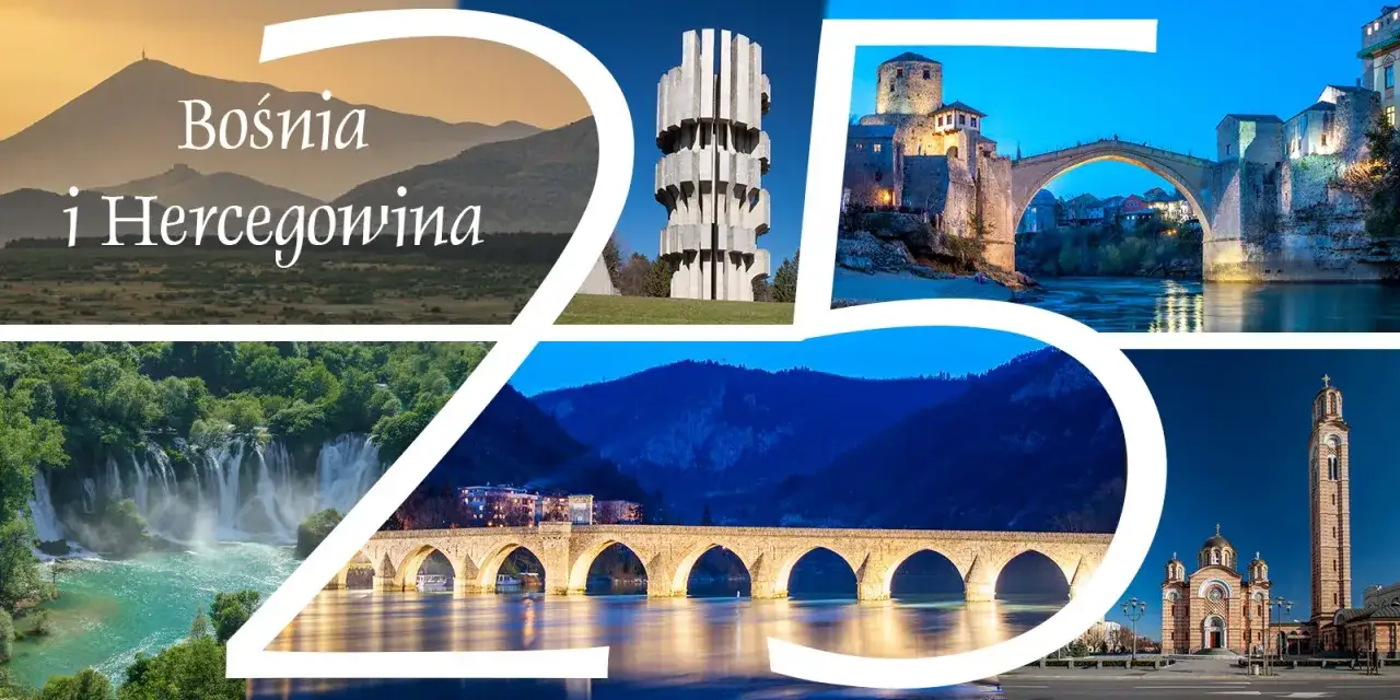 Bośnia i Hercegowina co zobaczyć: Mostar, wodospady Kravica, pomnik w Tjenti&scaron;te, Most Mehmeda Sokolovića w Vi&scaron;egradzie i cerkiew w Banja Luce.