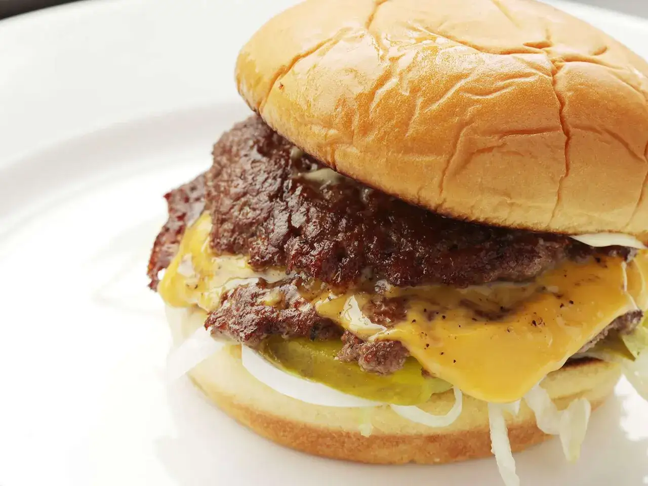 homemade smash cheeseburger process