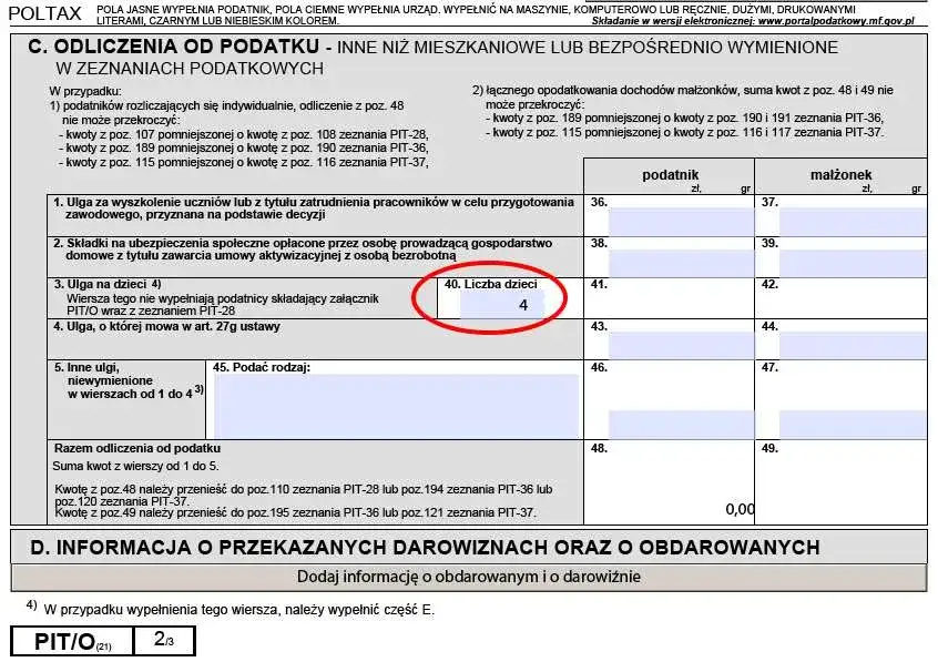 kalkulator podatkowy ulgi na dziecko