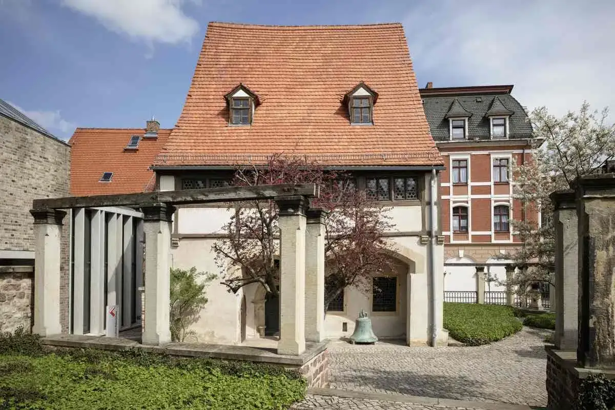 Das Geburtshaus von Martin Luther in Eisleben. Hier wurde er 1483 geboren.