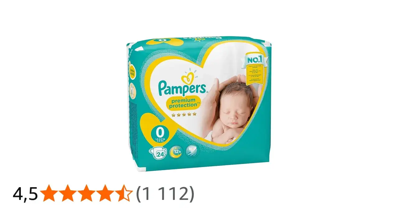 Pampers Premium Protection rozmiar 0. Zastanawiasz się, ile pampersów zabrać do szpitala? Ta paczka to dobry początek.