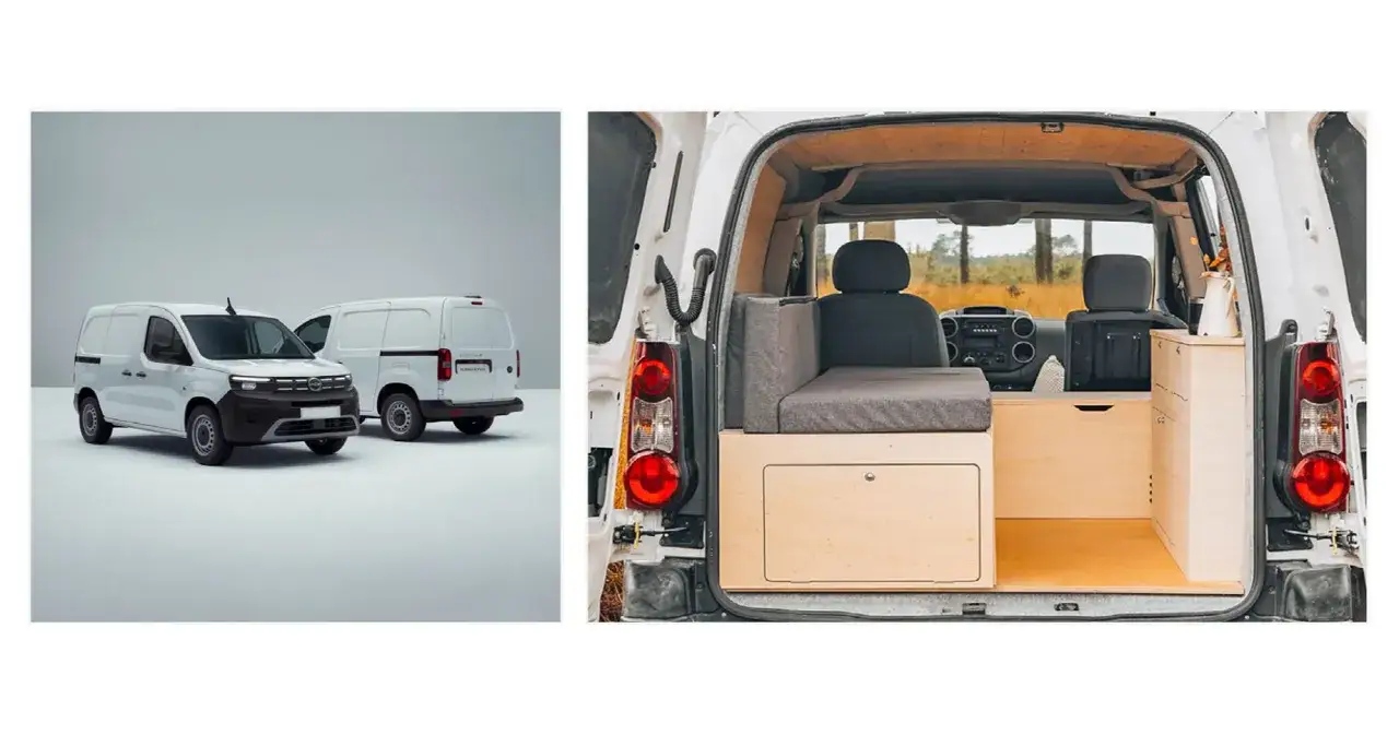 Le plus grand fourgon aménagé, prêt pour l'aventure. Intérieur en bois avec lit confortable et rangements.