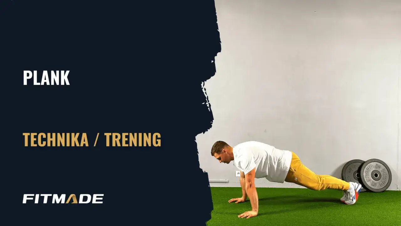 Mężczyzna wykonuje plank, ćwiczenie idealne, by schudnąć z brzucha. Technika i trening.