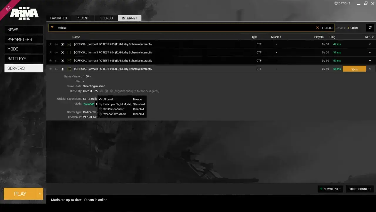 Arma 3 server benefits