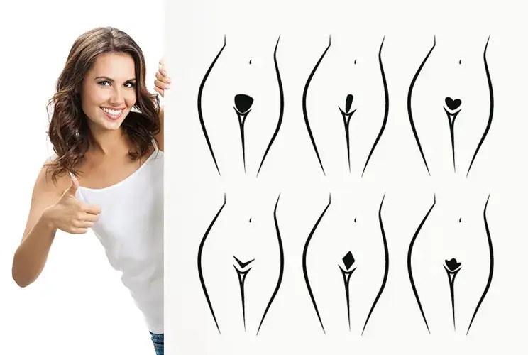depilacja bikini porównanie klasyczne francuskie głębokie grafika