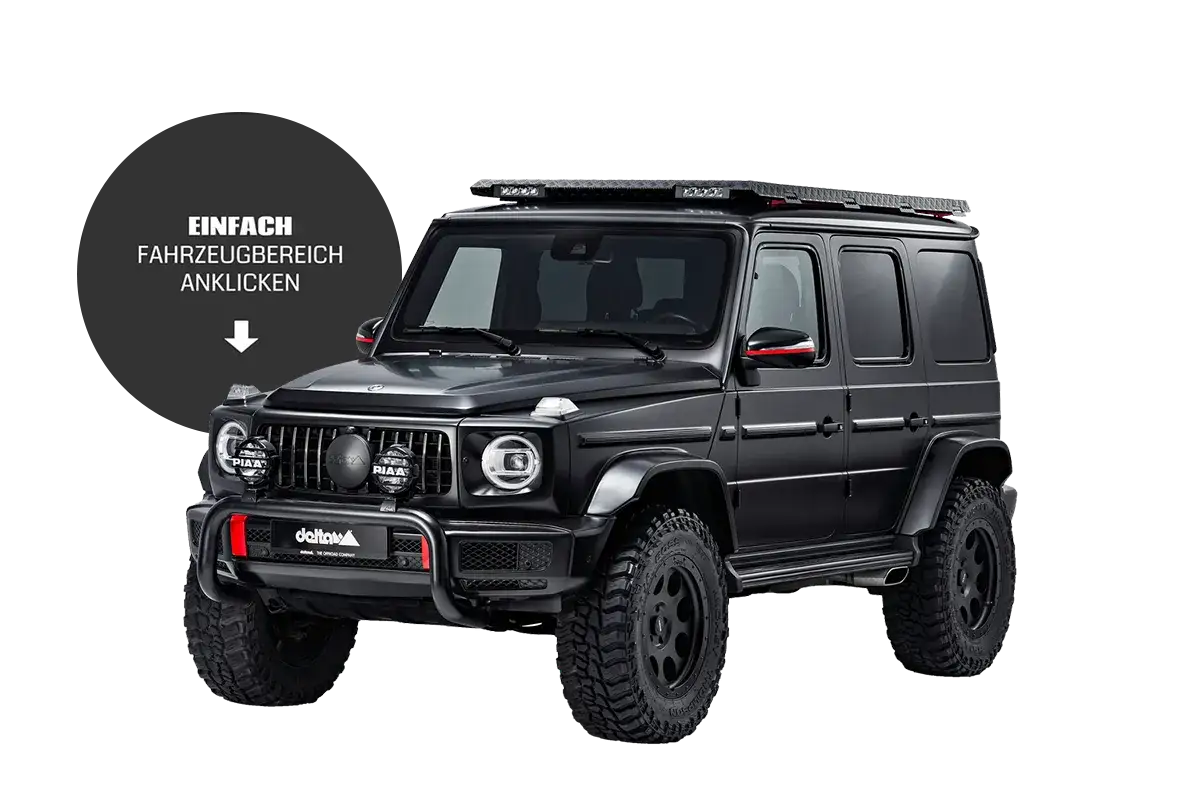 Czarny Mercedes G-klasa, potocznie zwany 