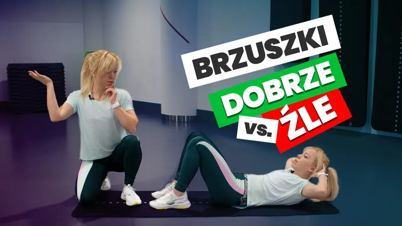 prawidłowa technika brzuszków vs błędy