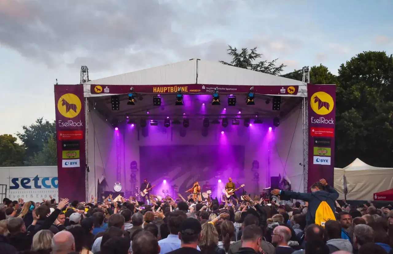 Ein Rockkonzert bei 