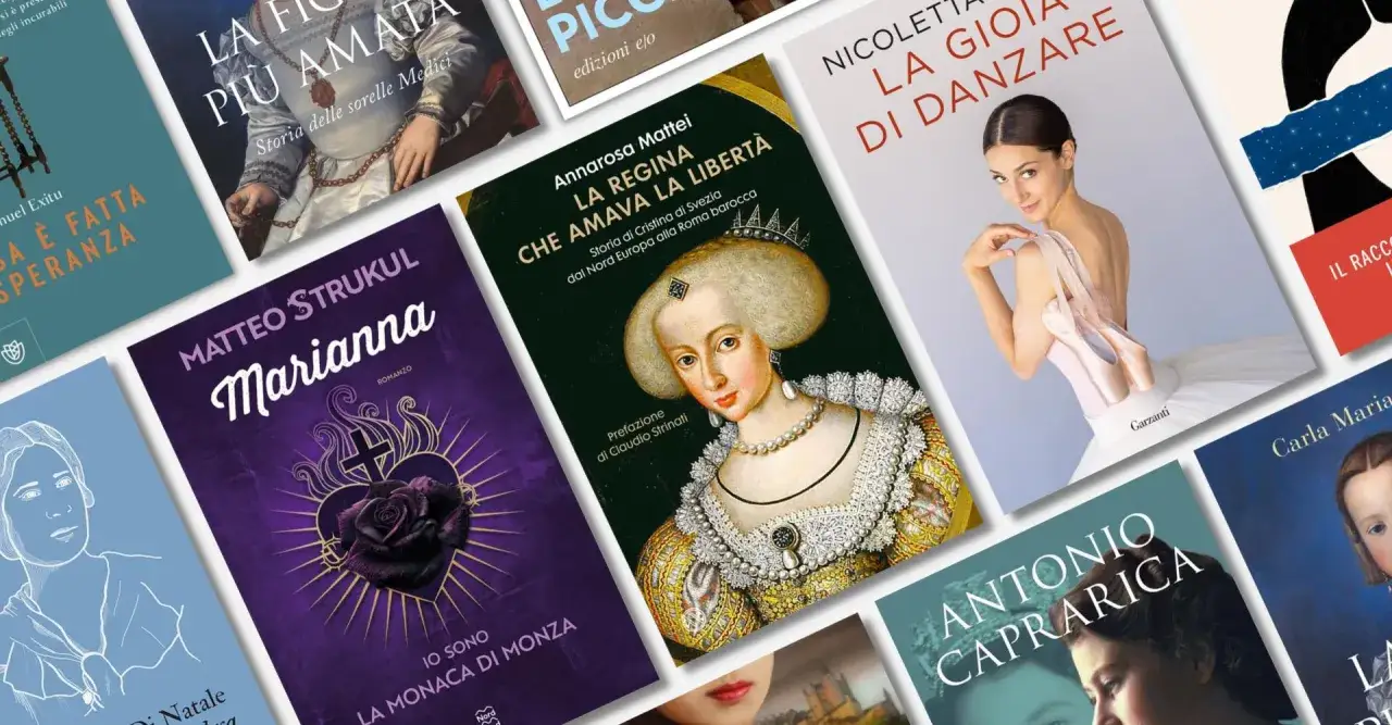Libri che parlano di donne forti: da Cristina di Svezia a Marianna, storie di regine e monache coraggiose.